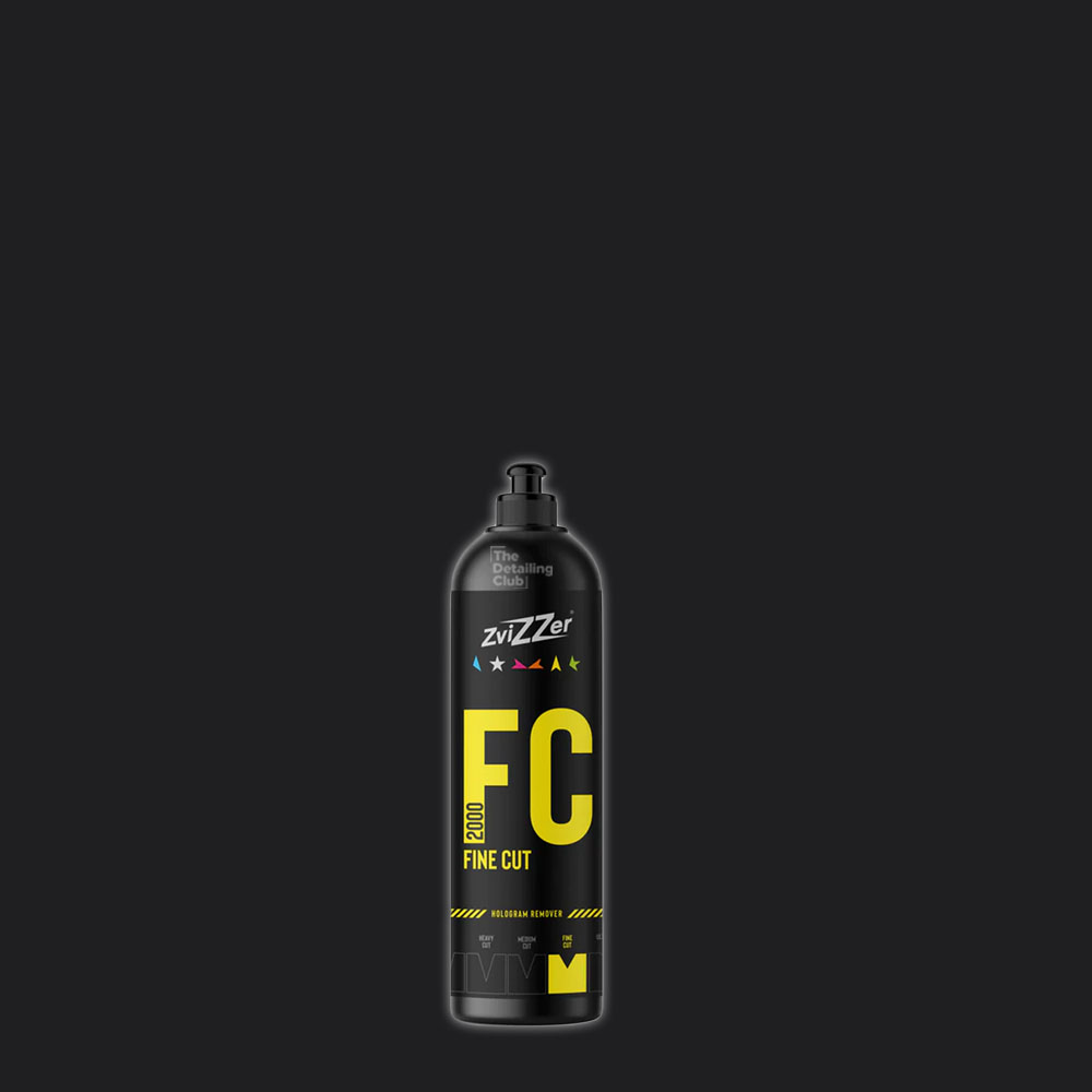 Detalle del pulimento Zvizzer FC 2000 paso final para brillo espejo de coche